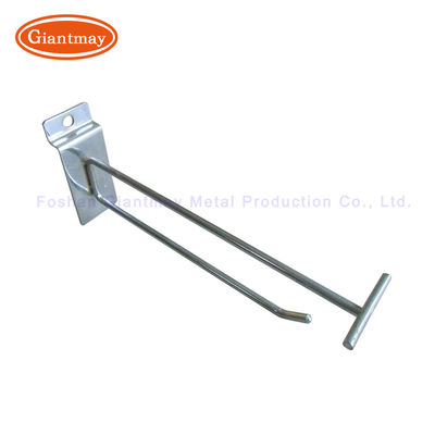 O tela de Chrome engancha o gancho de Slatwall do suporte com preço