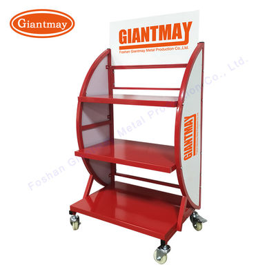 Suporte de exposição pesado da bateria do metal da prateleira da cremalheira do armazenamento