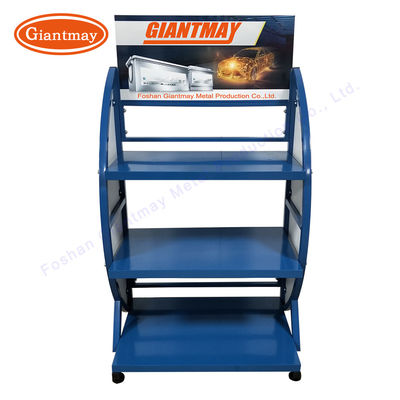 Suporte de exposição pesado da bateria do metal da prateleira da cremalheira do armazenamento