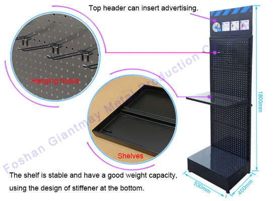 Suporte acessório do telefone celular da cremalheira de exposição da loja