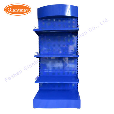 Exposição perfurada de Pegboard da chapa metálica com suporte da ferramenta dos ganchos