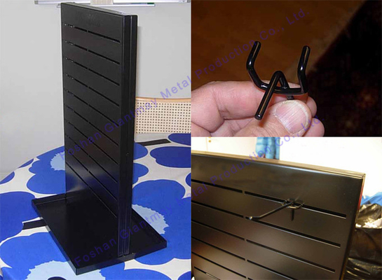 Prateleira do armazenamento do assoalho do metal para a exposição da sapata de Slatwall da venda