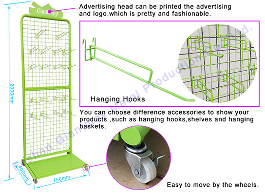 Suporte de Chip Rack Metal Wire Display da batata da loja