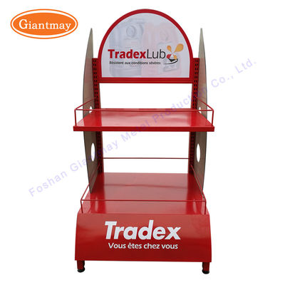 Cremalheira de exposição do óleo de suporte da exposição do lubrificante de 2 séries