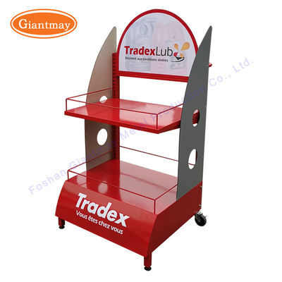 Cremalheira de exposição do óleo de suporte da exposição do lubrificante de 2 séries