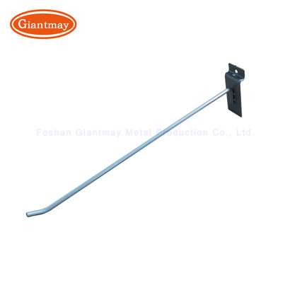 Gancho da parede da veneziana da loja da loja da exposição de Chrome único Slatwall do metal