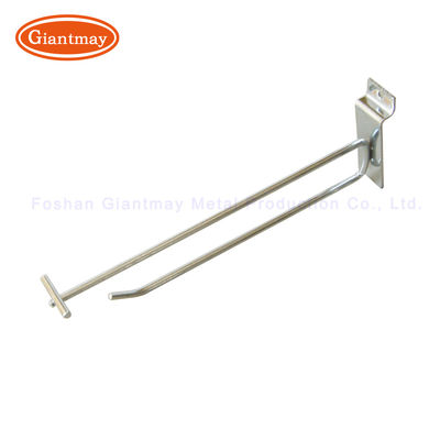 O tela de Chrome engancha o gancho de Slatwall do suporte com preço