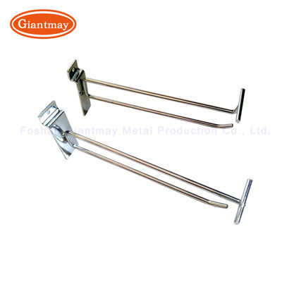 O tela de Chrome engancha o gancho de Slatwall do suporte com preço